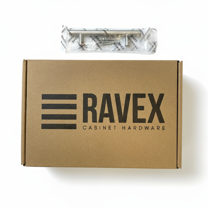 Cabinet pulls Brushed Nickel stainless steel - 5.9" length, 3-3/4” hole center