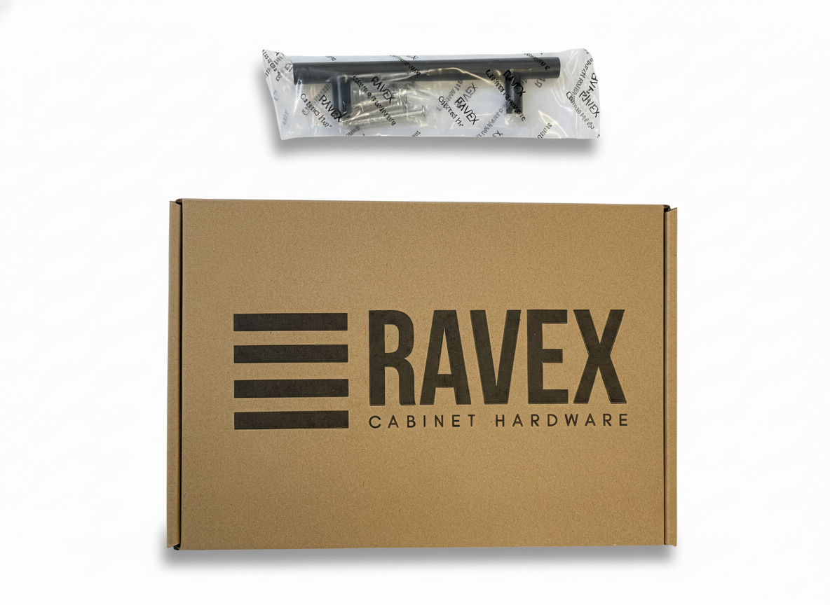 Cabinet pulls Matte Black stainless steel - 5.9" length, 3-3/4” hole center